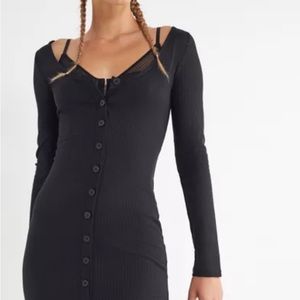 Perfect for Fall 🍁 | Urban Outfitters Hallie Ribbed Cardigan Midi Dress